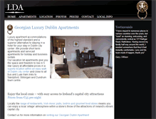 Tablet Screenshot of luxurydublinapartments.ie